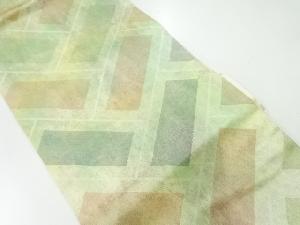 桧垣模様織り出し名古屋帯